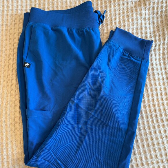 JAANUU Women's Silex Knit-Waist Scrub Joggers - W20003 - ROYAL BLUE - XL - Picture 1 of 8